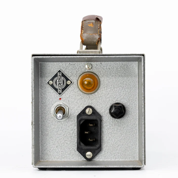 Rear view of Neumann SM69 power supply unit showing power input and switch