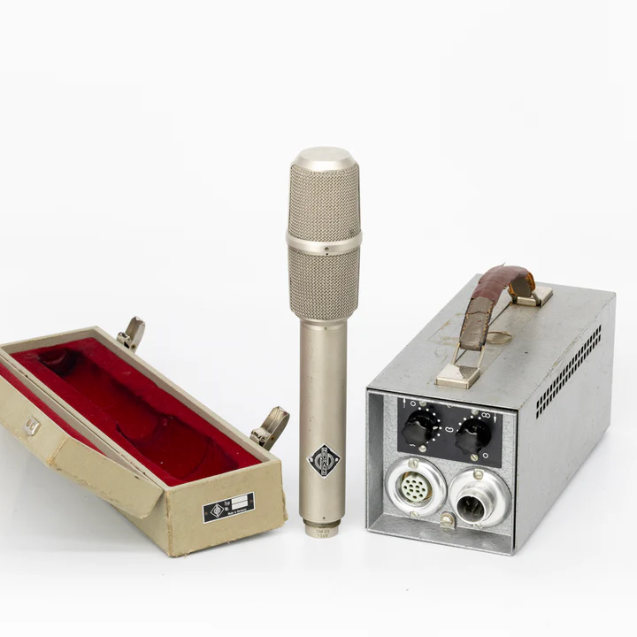 Neumann SM69 tube microphone with power supply and open case